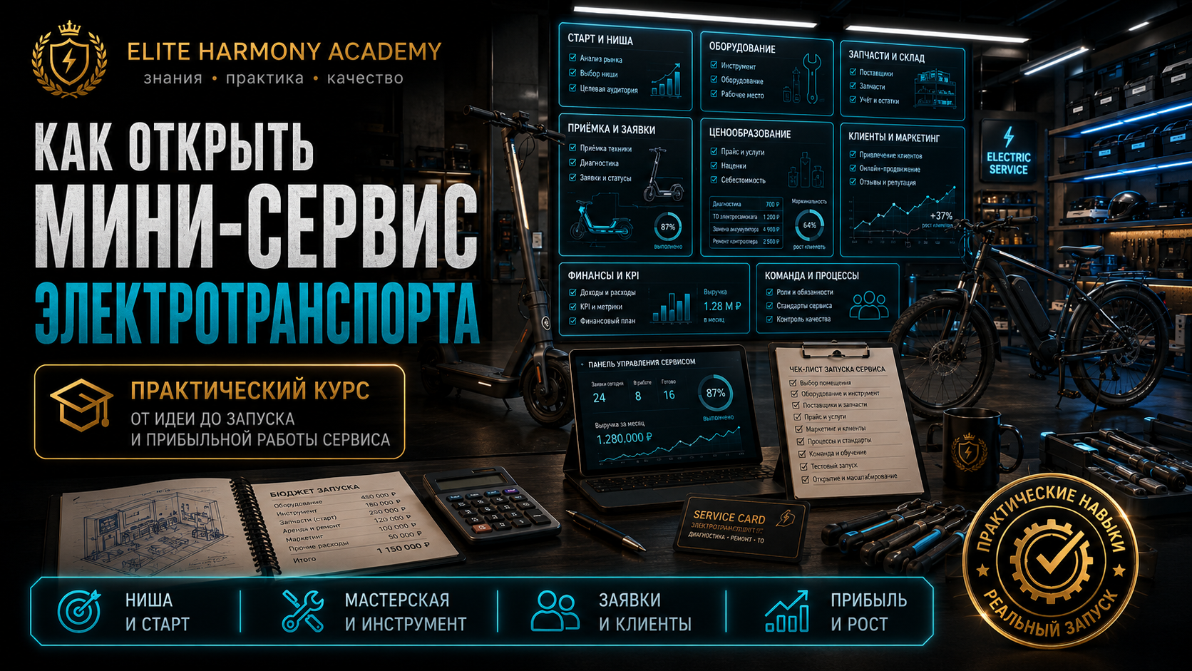 Как открыть мини-сервис электротранспорта